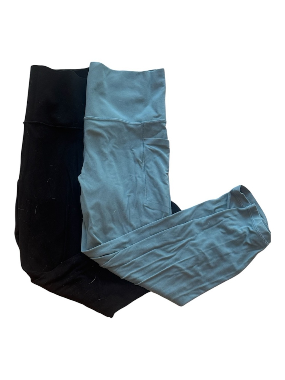Women’s Capri Leggings Pack — Black and Light Blue
